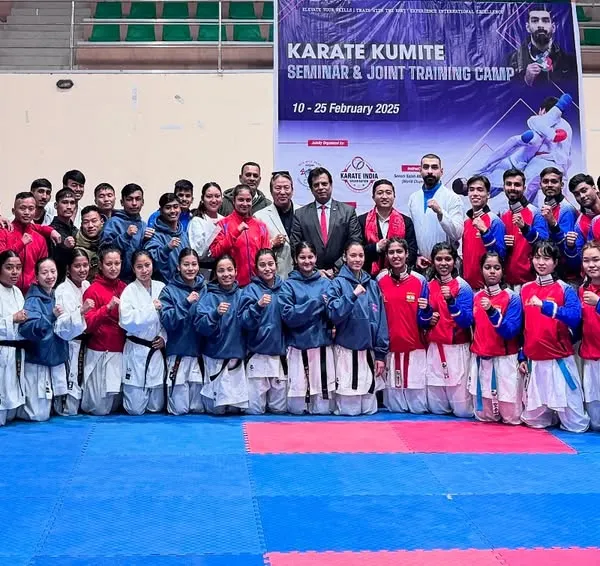 A group photo from our joint 15-day intensive Kumite training camp with the Nepal Karate Federation. This historic, fully-sponsored camp was supervised by Iranian World Champion Mr. Saleh Abazari to elevate the skills of South Asian athletes.