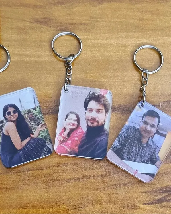 These custom acrylic keychains are a great way to carry your favorite photos with you. Just send me your picture, and I'll create a durable, high-quality keychain for you or a loved one.