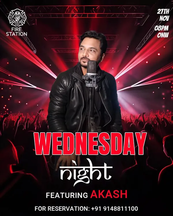 Wednesday nights just got a whole lot livelier. Join us for an unforgettable evening of live music with Akash.