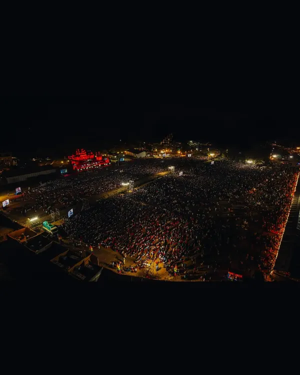 An unforgettable night at Hampi Utsava. Performing in front of a crowd this massive, with so much history around us, was an absolutely electric experience.