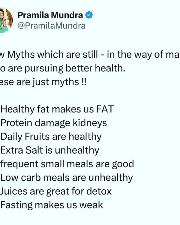 Many myths stand in the way of good health. Believing that healthy fat makes you fat or that fasting makes you weak can hinder your progress. I help you understand the facts.