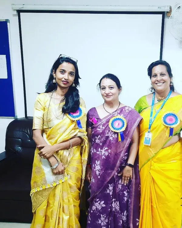 A proud moment with fellow mothers at the E Narayana Techno School after my talk on creating a healthy family environment. We celebrated the launch of the Mothers Club, a great initiative for community support.