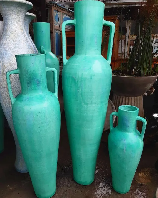 My 'Del Mar' vases, now available up to 7 feet tall. These are perfect for making a grand statement in entryways or large rooms.