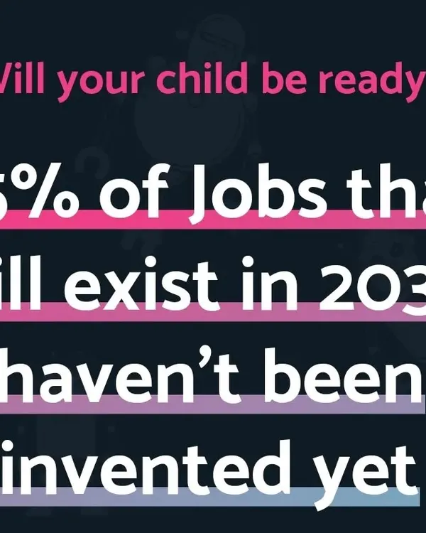 Did you know that 85% of jobs that will exist in 2030 haven't been invented yet? We focus on teaching adaptable skills like problem-solving and critical thinking to prepare your child for any future.