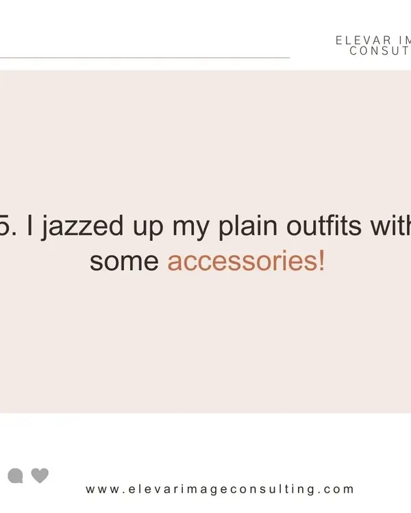 This is a throwback to my first pregnancy. I felt clueless about what to wear and my confidence was low. This time, as an Image Consultant, has been a game changer, using minimal, wise purchases that will last beyond this phase. Here I jazzed up a plain outfit with some accessories.
