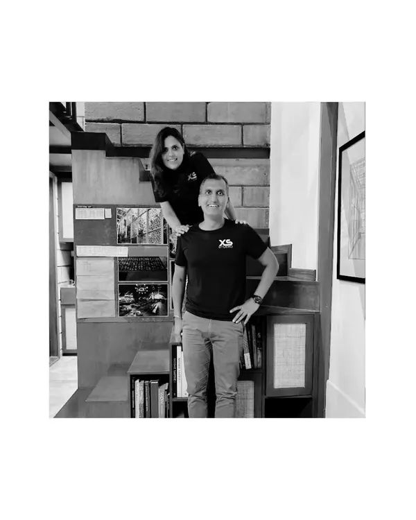 The minds behind the studio, our principal architects Shivani and Sucheth. We are so grateful for our journey and our amazing team.