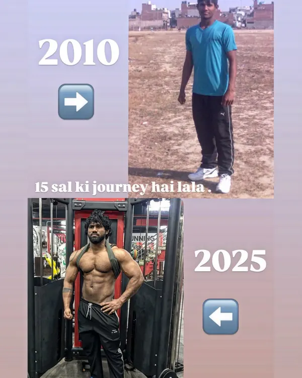 This is my 15-year journey in one picture. I built myself up bit by bit, through pure hard work and discipline. This is the result of mehnat ka paseena, not shortcuts.