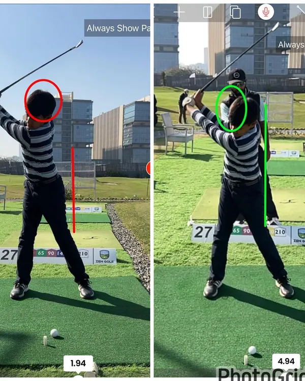 This is a perfect example of an off-season swing overhaul. We made macro changes to this junior golfer's center of mass movement, resulting in a more stable and consistent swing pattern that will hold up under pressure during the season.