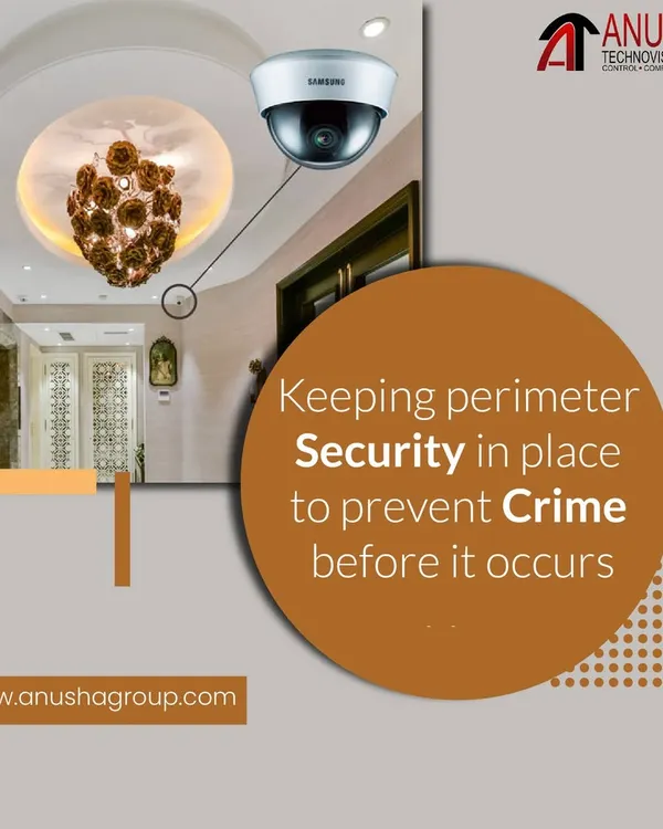 A discreetly placed dome camera provides constant perimeter security for this residence. My surveillance solutions are designed to prevent crime before it happens by monitoring key areas and providing you with live feeds and instant alerts.