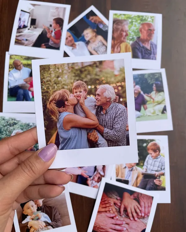 There's nothing like holding a memory in your hand. I print your best photos as high-quality, retro-style polaroids, perfect for capturing family moments with grandparents and kids.