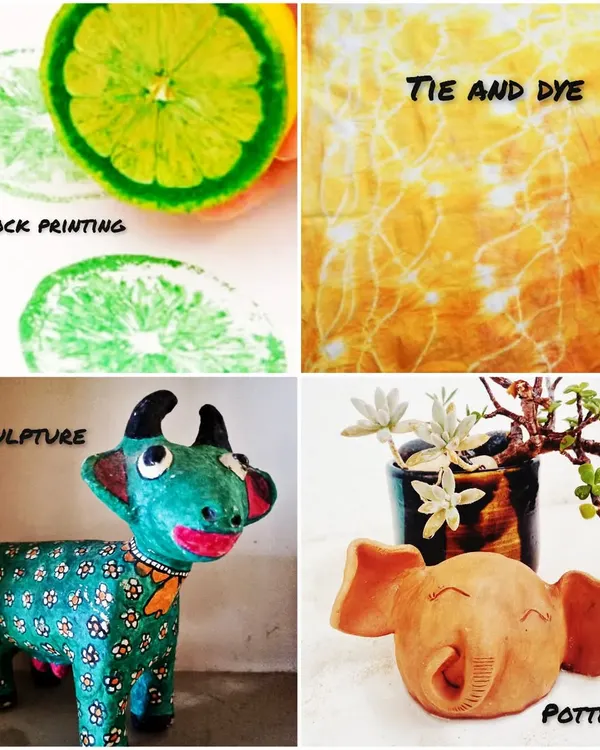 An overview of the activities in our 4-day summer camp for kids. We explore pottery, tie-dye with natural dyes, paper mache sculpture, and block printing.