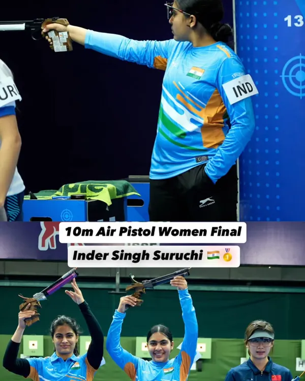 This is what we strive for: perfect focus during the 10m Air Pistol Women's Final, leading to a triumphant celebration on the podium. My training is designed to build the mental toughness required to perform under the immense pressure of finals.