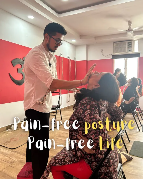 This is the core of my work: helping you find a pain-free posture for a pain-free life. Here, I am providing a gentle, hands-on adjustment to correct neck alignment for a student during our cervical pain workshop. Proper alignment is everything for long-term relief from chronic neck and shoulder issues.