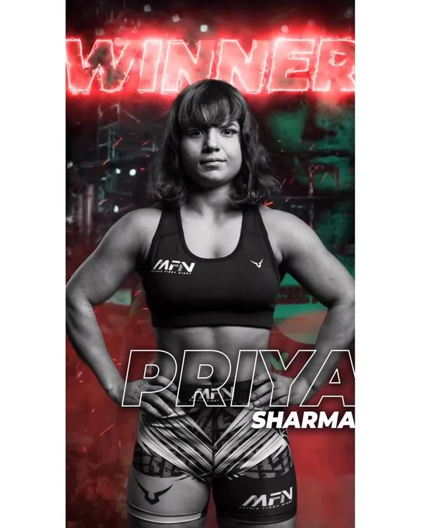 We congratulate our client, Priya "The Catwoman" Sharma, on her victory at MFN 10 in Dubai. This winner's poster captures the strength and determination that we are proud to support.