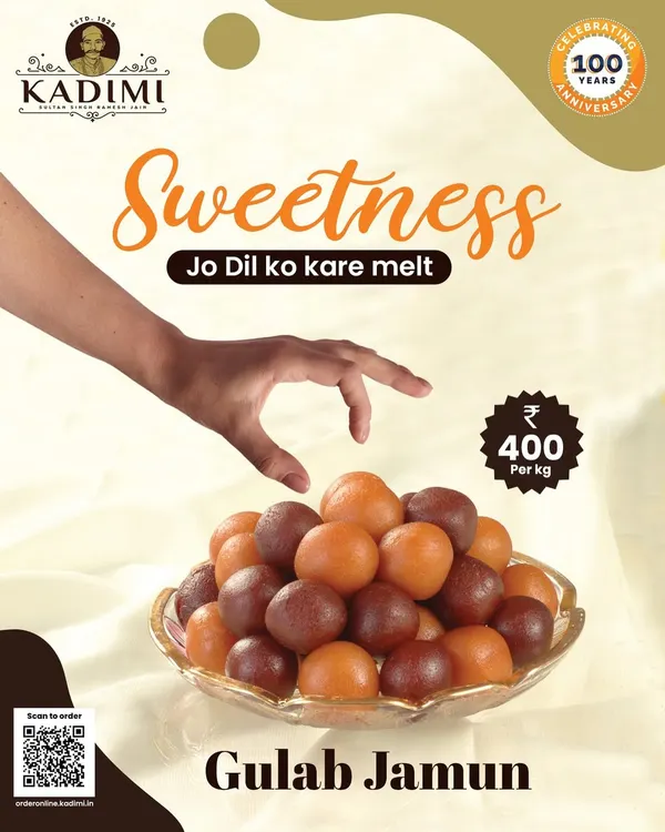 Our Gulab Jamuns are soft, juicy, and melt in your mouth. Made with khoya and soaked in sweet syrup, they are a perfect dessert for any occasion.