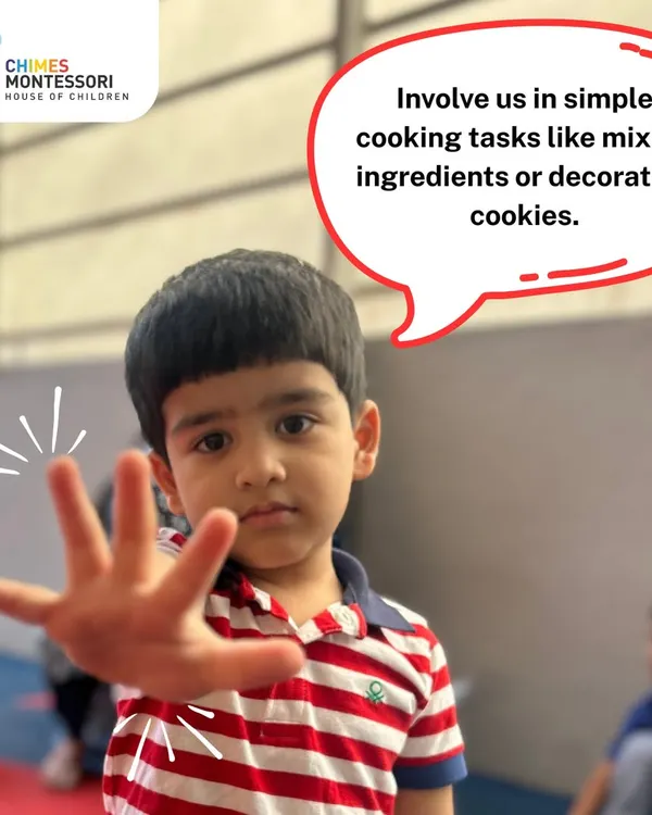A great tip for summer fun at home. Involve your little one in simple cooking tasks like mixing ingredients or decorating cookies to build practical skills.