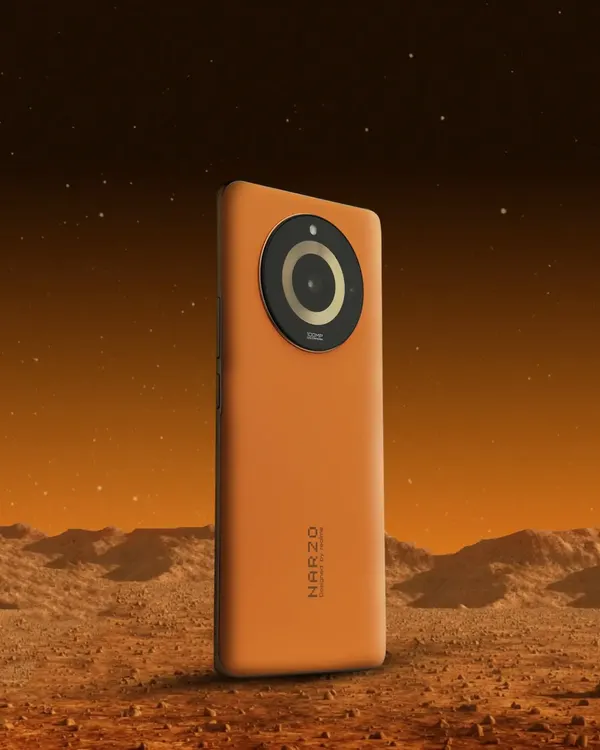 To showcase the 'Martian' color of the realme Narzo phone, I built a miniature Mars set in my studio. This shot demonstrates my ability to create entire worlds for a product, using sand, lighting, and Photoshop to bring a concept to life.