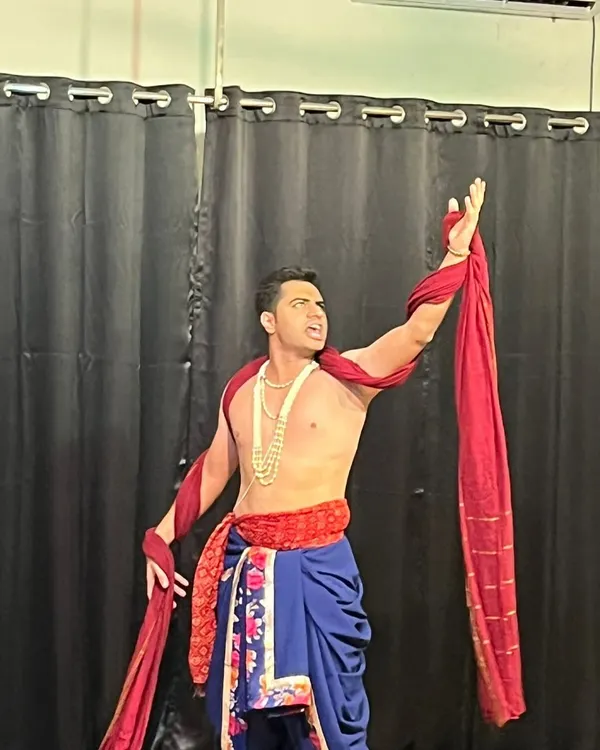 A powerful moment from our stage production 'INDRDHANUSHI SHAAM'. We believe in storytelling through every movement, combining the energy of theatre with the grace of semi-classical dance. This is what our production-based training leads to.