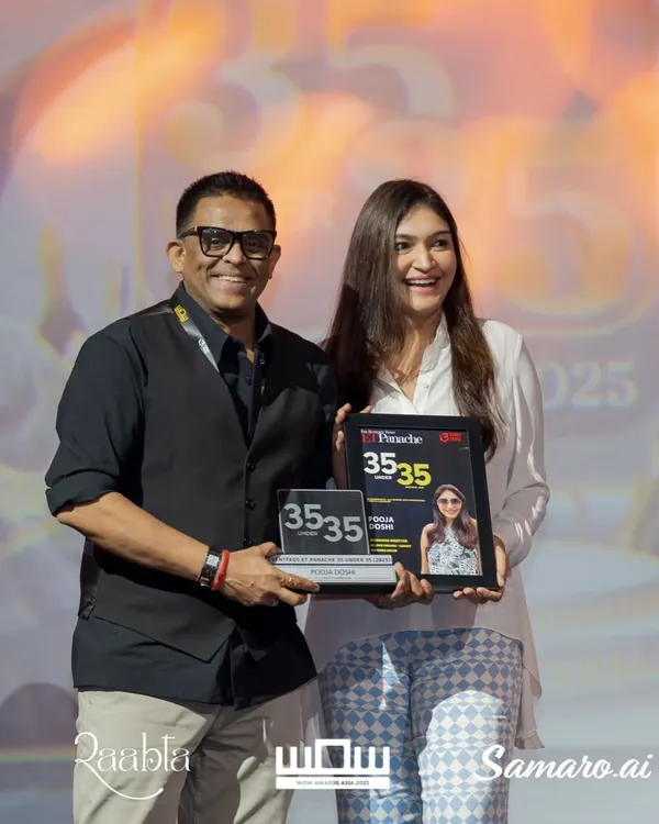 A proud moment, being recognized on stage as part of The Economic Times' 35 Under 35 list. This award is a testament to the hard work and passion that goes into every event I design.