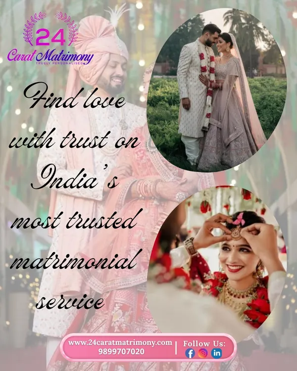 Find love with trust on India's most trusted matrimonial service. This collage represents the variety of happy moments, from candid shots to formal ceremonies, that begin with a trusted match.