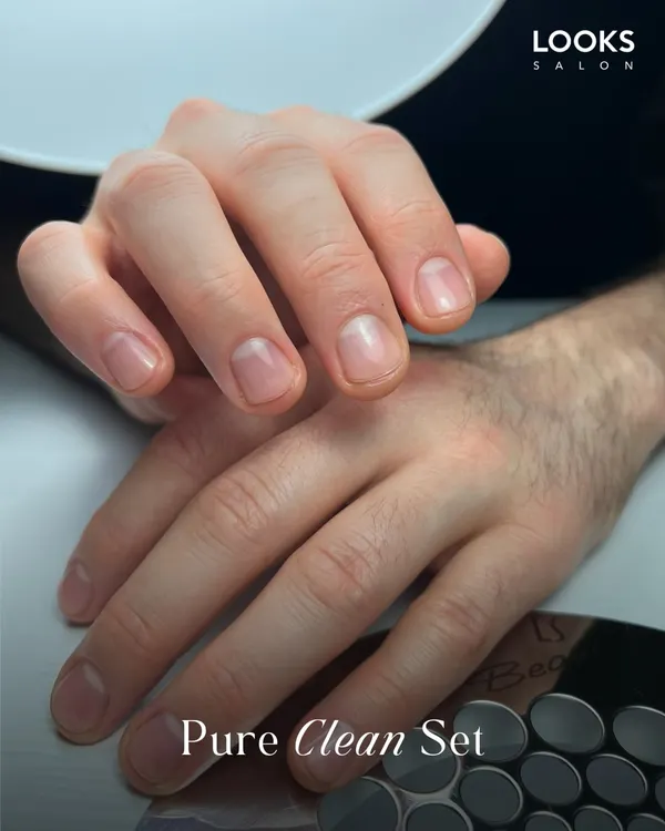For the man who prefers a subtle and clean look, this Pure Clean Set is the perfect choice. This manicure focuses on meticulous cuticle care, shaping, and buffing to leave your nails looking naturally healthy and impeccably neat.