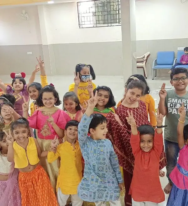A beautiful and colourful day with my super enthu bacchas! This group photo from our summer camp captures the vibrant, happy spirit of our sessions.