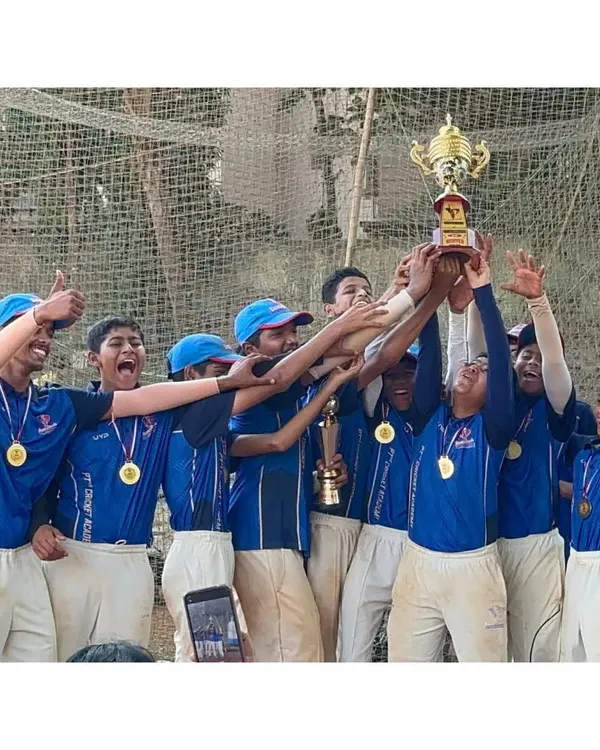 The pure elation of our Under-14 Blue team as they lift the PTPL 2024 championship trophy. These moments are built on months of hard work and team spirit.