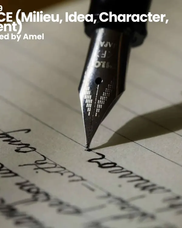 This is where it all begins, with a pen and a blank page. In our sessions, we explore foundational storytelling frameworks like the MICE quotient (Milieu, Idea, Character, Event) to help you structure your thoughts and build a compelling narrative from the ground up.