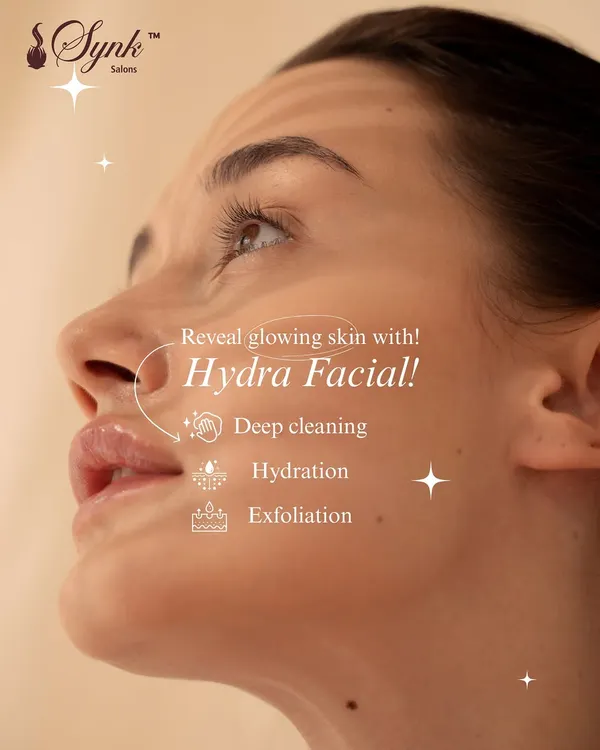 Reveal your skin's natural radiance with a Hydra Facial. This treatment provides three key benefits in one session: deep cleansing to remove impurities, intense hydration for a plump look, and gentle exfoliation for a smooth finish.