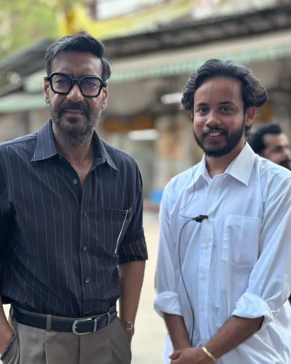 A moment with the one and only Ajay Devgn on the set of 'Raid 2'. Working with him and being a part of his vision is an experience I will always cherish.