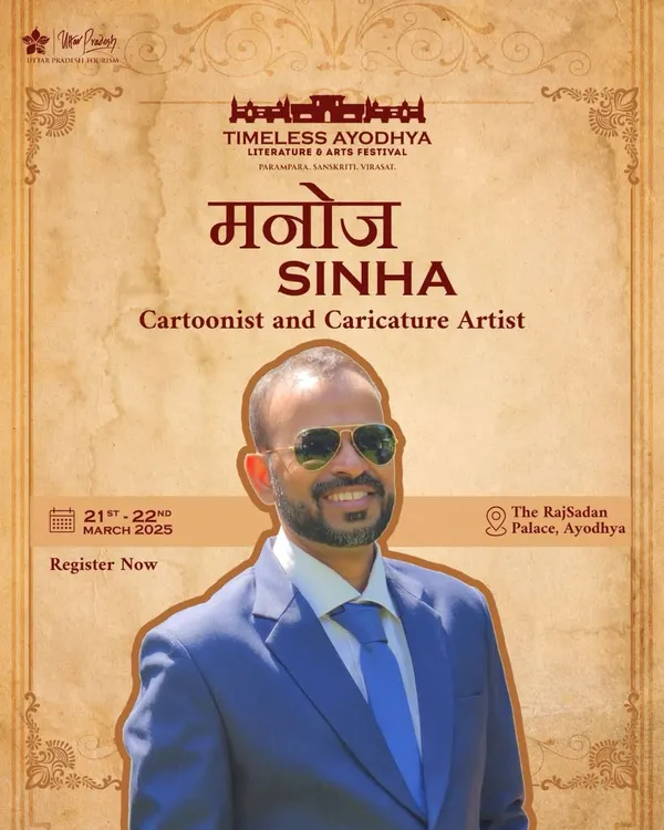 The official artist announcement for my participation in the Timeless Ayodhya Literature & Arts Festival.