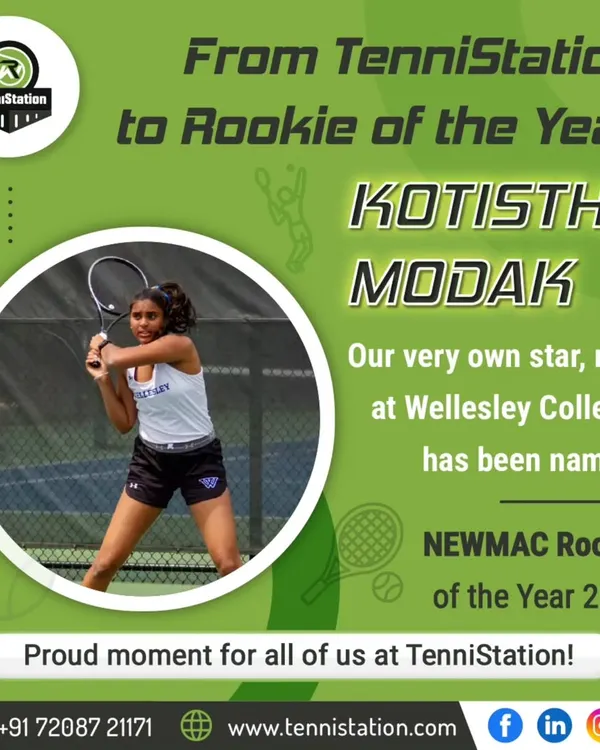 We are incredibly proud to see our players succeed at the highest levels. Here is our star, Kotistha Modak, who was named NEWMAC Rookie of the Year 2025 at Wellesley College after her training with us.