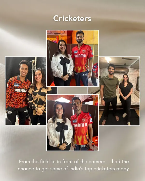 From the field to the front of the camera. A look at some of the top cricketers I've had the chance to get ready for various ad campaigns and shoots.