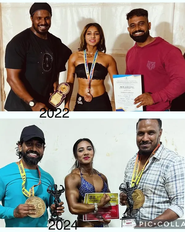 The journey from 2022 to 2024. This photo shows the physical transformation that took me from 'nowhere to everywhere', a testament to the power of consistent training and the right coaching.