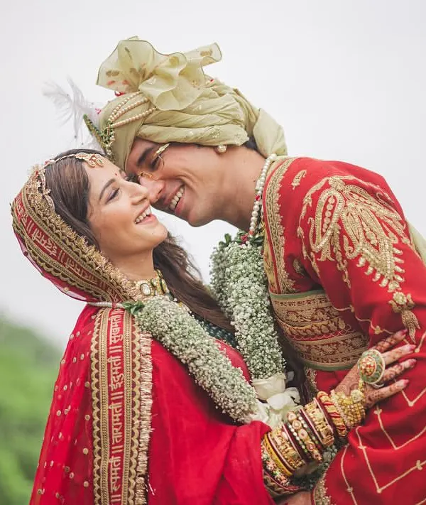 A moment of pure love and laughter right after the Varmala. We plan for these candid, joyful exchanges that you'll look back on and smile.