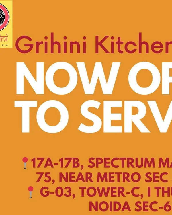 A simple announcement graphic showing my two locations in Noida, making it easy for customers to find me.