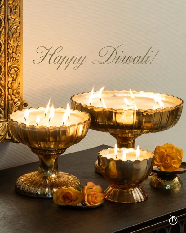 May the warmth and joy of Diwali fill your heart and home. Here, my Heritage Heirloom candles cast a golden glow, turning any space into a sanctuary of light and celebration. Happy Diwali from my home to yours.