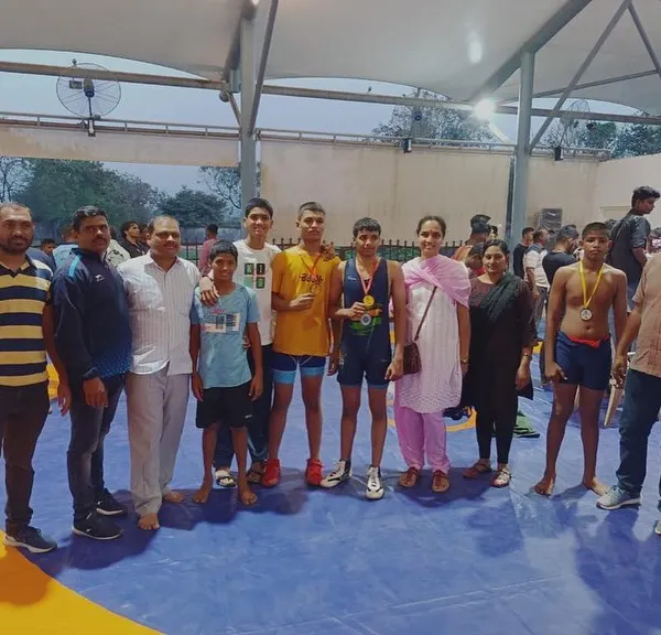 A proud moment for our wrestlers, coach, and their families. Celebrating the victories from the Mumbai Divisional School Wrestling Competition together as a community.