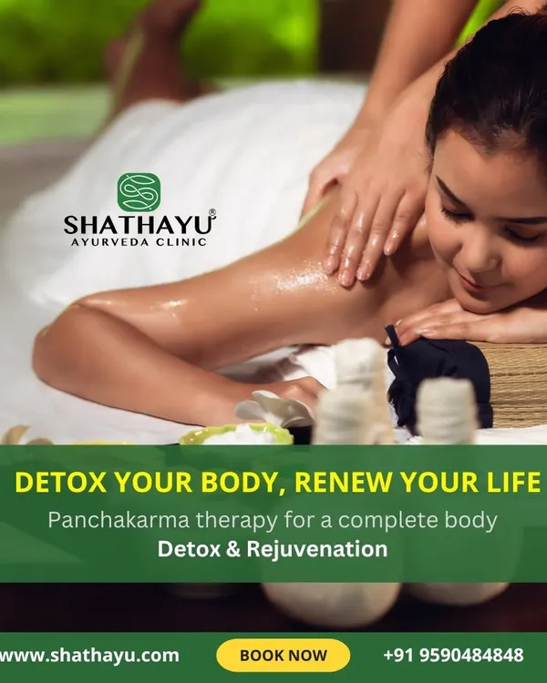 This image captures the essence of our Panchakarma therapy, a cornerstone of Ayurvedic healing. This complete body detox and rejuvenation process helps you renew your life by cleansing toxins and restoring vitality.