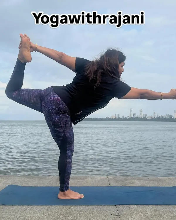 Here I am demonstrating Natarajasana (Lord of the Dance Pose) by the sea. This balancing pose improves focus and strengthens the legs and core. My course will help you build the stability needed for such asanas.
