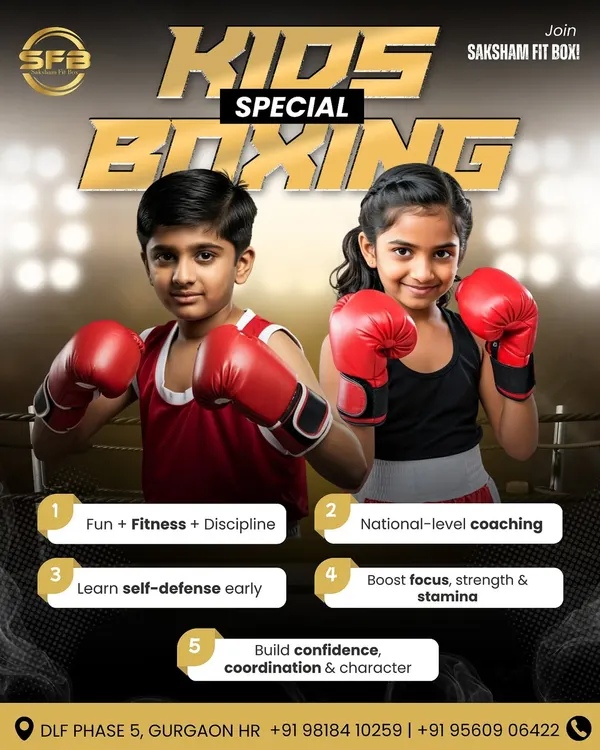 My kids' special boxing program is the perfect blend of fun, fitness, and discipline. I focus on building a strong foundation in self-defense, focus, and coordination, all under the guidance of national-level coaches.