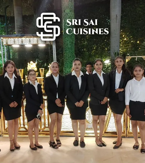 This is our core team of service hostesses, dressed in classic and professional black and white formal attire. Their coordinated look and poised presence are ideal for a wide range of events, from corporate functions to elegant wedding receptions, ensuring a high standard of service.