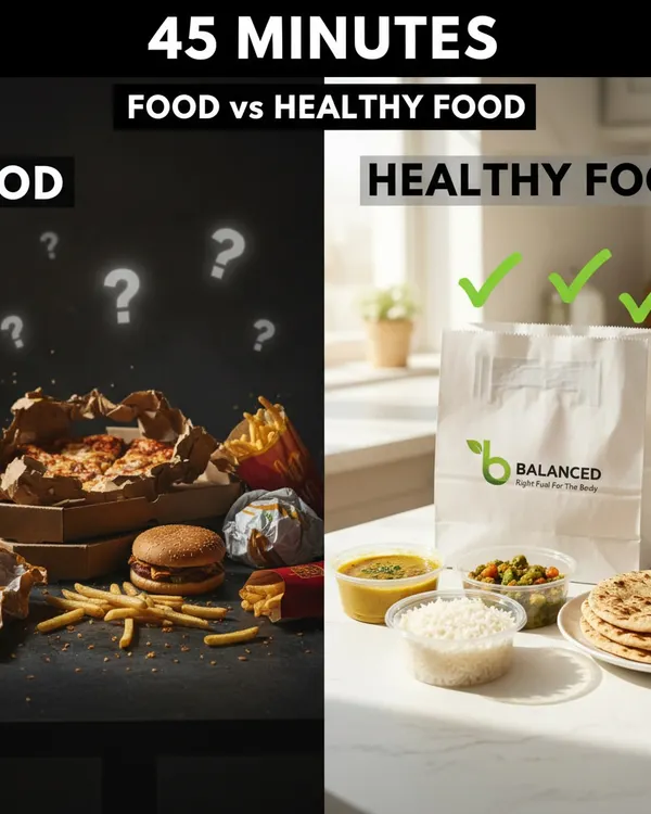 The choice is clear. While fast food apps deliver convenience, we deliver health. Our meals are cooked fresh every day from pure ingredients, unlike hotel food that might sit for hours. This is the core of our healthy office lunch delivery service.