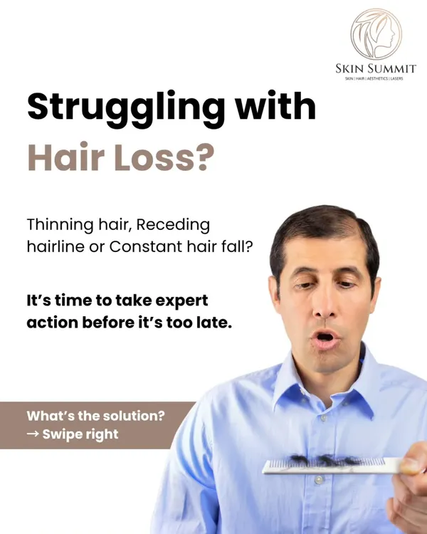 Are you noticing more hair on your comb or a receding hairline? We understand this can be distressing. Before recommending any treatment, our first step is always a thorough medical diagnosis to understand the specific cause of your hair loss.