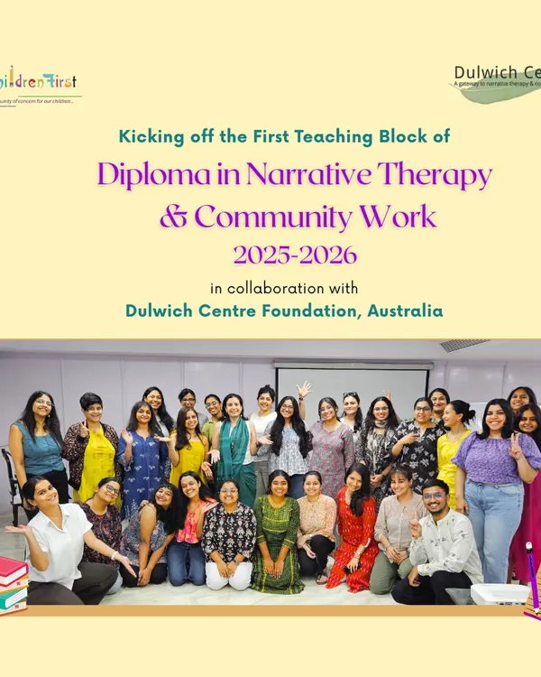 We believe learning is a shared adventure. This is the kick-off of our Diploma in Narrative Therapy & Community Work, a collaboration with the Dulwich Centre Foundation, Australia, where a new cohort of practitioners begins their journey into respectful, non-blaming therapeutic practices.