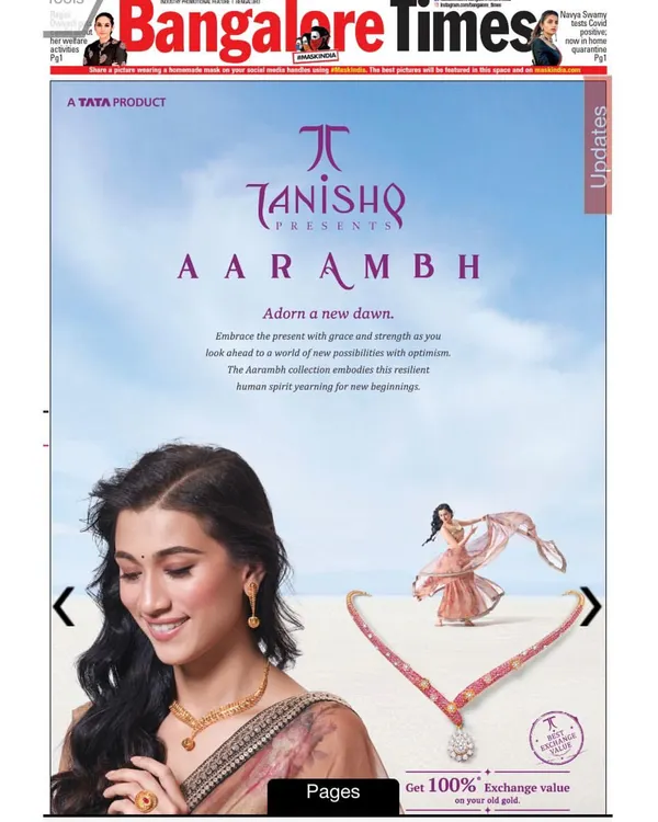 This campaign for Tanishq's 'Aarambh' collection was a beautiful experience, blending the elegance of jewelry with the expressive movements of dance. It’s a perfect example of how I use my background as a dancer to bring a unique, graceful energy to commercial modeling projects.
