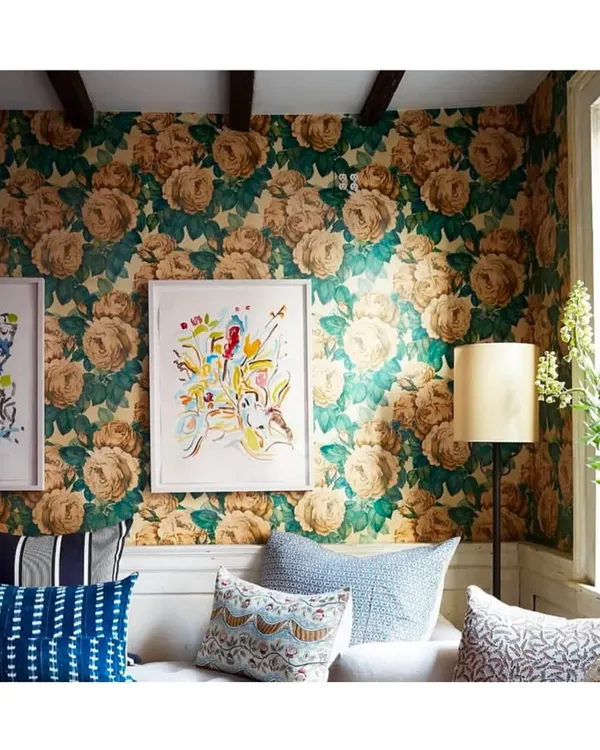 Bring the charm of a blooming countryside garden into your home with the Rose Sepia Wallpaper by Designers Guild. Soft sepia tones meet delicate roses, creating a wall that feels both nostalgic and refreshingly timeless, perfect for a romantic bedroom or cozy living room.