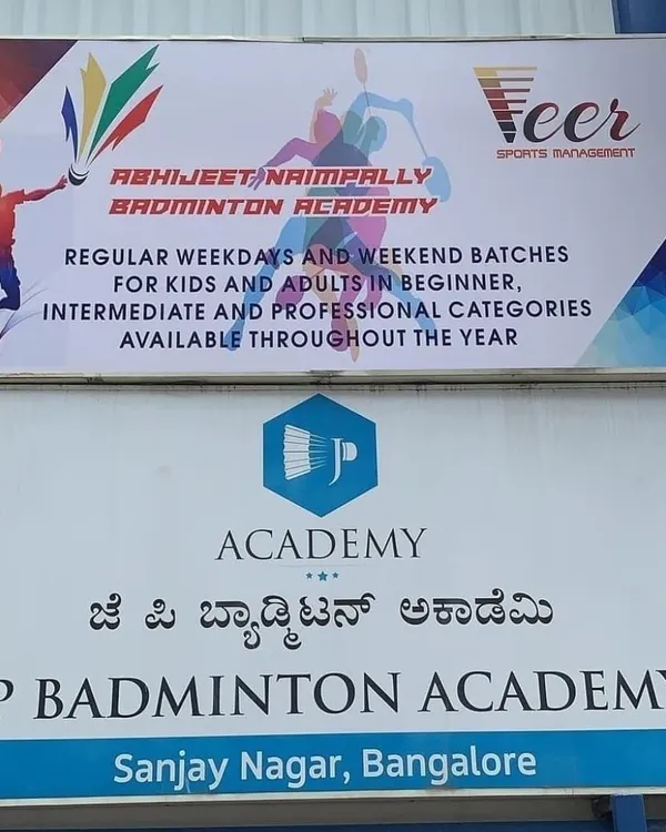 You can find our JP Badminton Academy branch in Sanjay Nagar, Bangalore. We offer regular batches and hourly court rentals throughout the year.