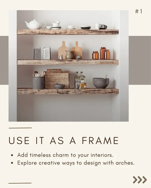 This series explores five stunning ways to add arches to your home. First, use them as a frame. Arches can add timeless charm and provide a creative architectural element to any room.
