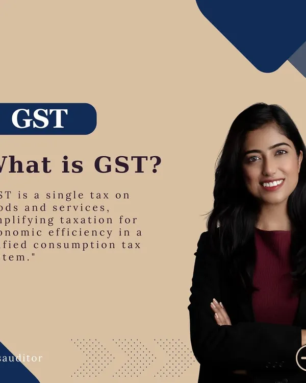 This image introduces the concept of Goods and Services Tax (GST), a single tax that simplifies the taxation system for economic efficiency. Understanding the basics is the first step toward compliance.